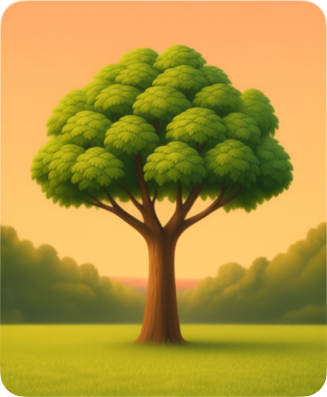 Soft digital tree in a field